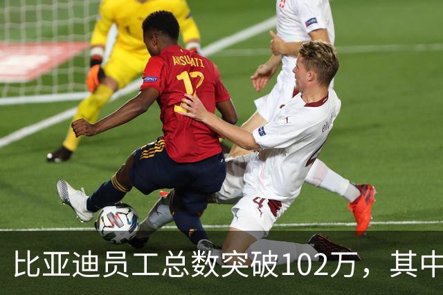 比亚迪员工总数突破102万，其中研发工程师12万名